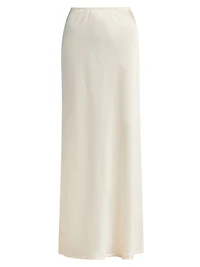 Barb Satin Bias Maxi Skirt