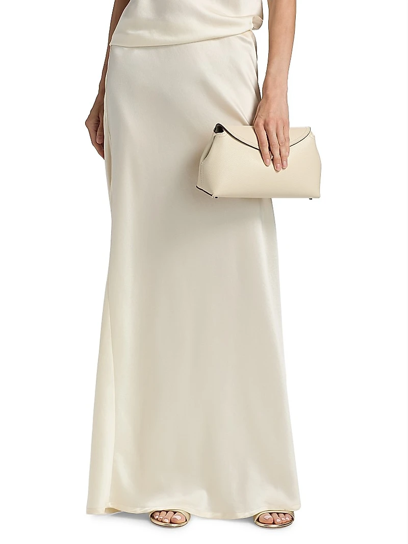 Barb Satin Bias Maxi Skirt