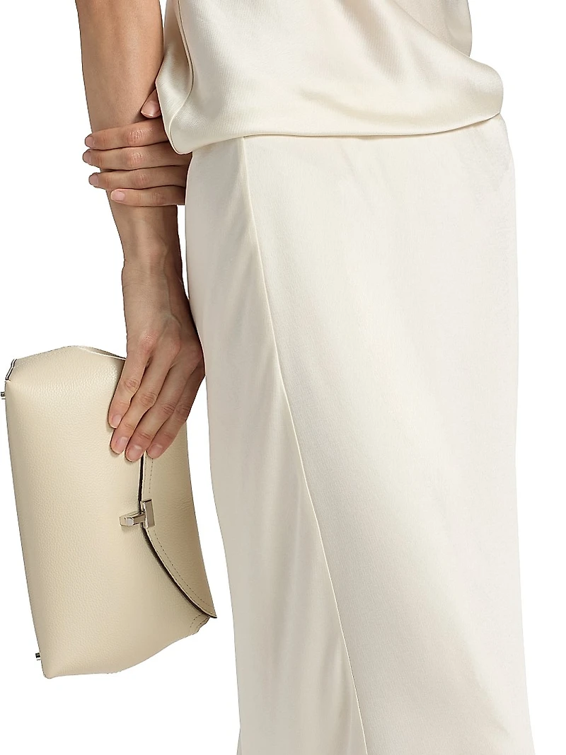 Barb Satin Bias Maxi Skirt