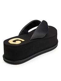 Leather Platform Sandals