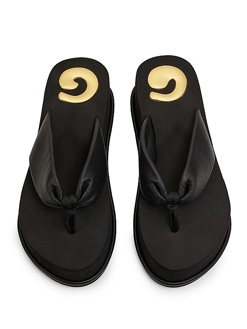 Leather Platform Sandals