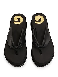 Leather Platform Sandals