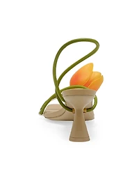 Ria Tulip 80MM Leather Sandals