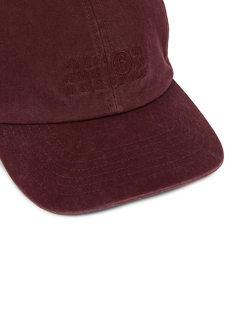 Embroidered Cotton Canvas Baseball Cap