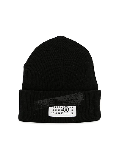 Logo Patch Wool-Nylon Beanie
