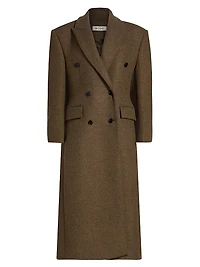 Hourglass Wool Coat