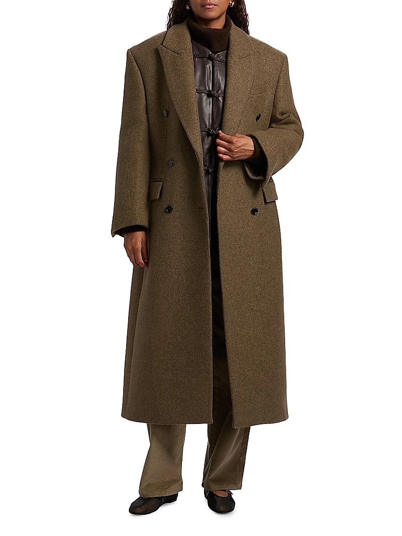 Hourglass Wool Coat