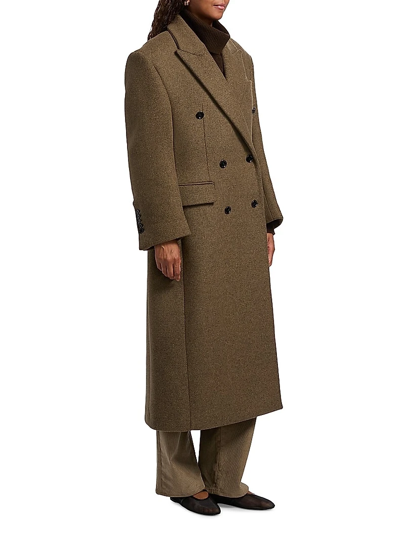 Hourglass Wool Coat
