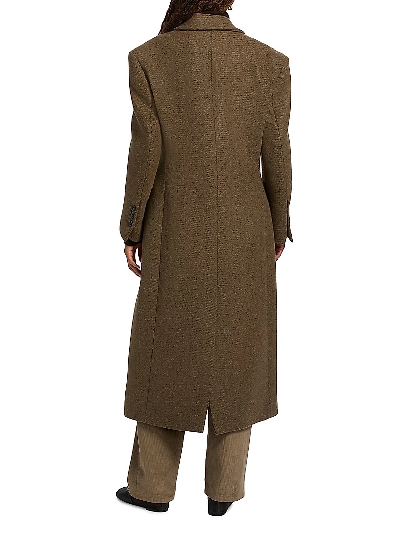 Hourglass Wool Coat