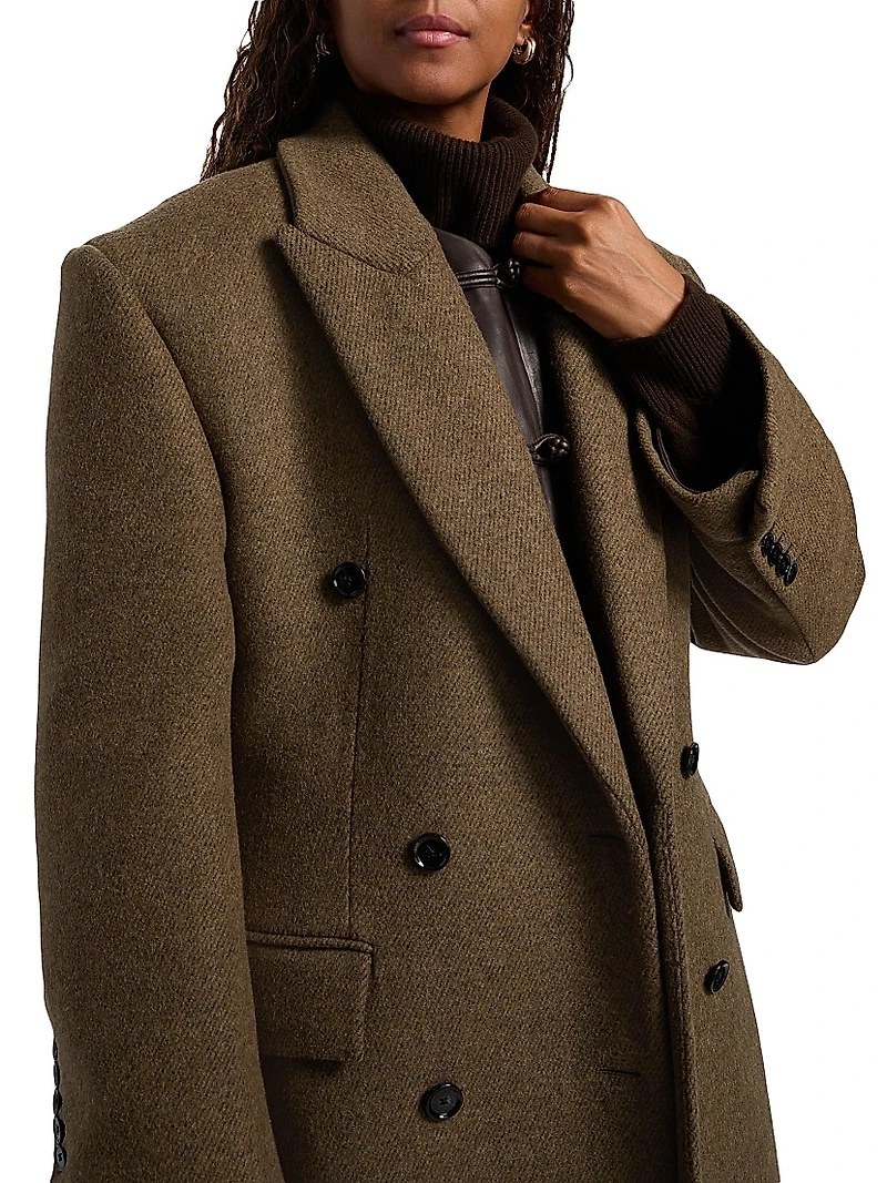 Hourglass Wool Coat