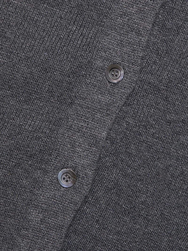 Waisted Rib-Knit Cardigan