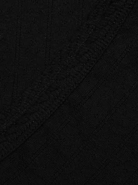 Pointelle Sleeveless Crewneck Top