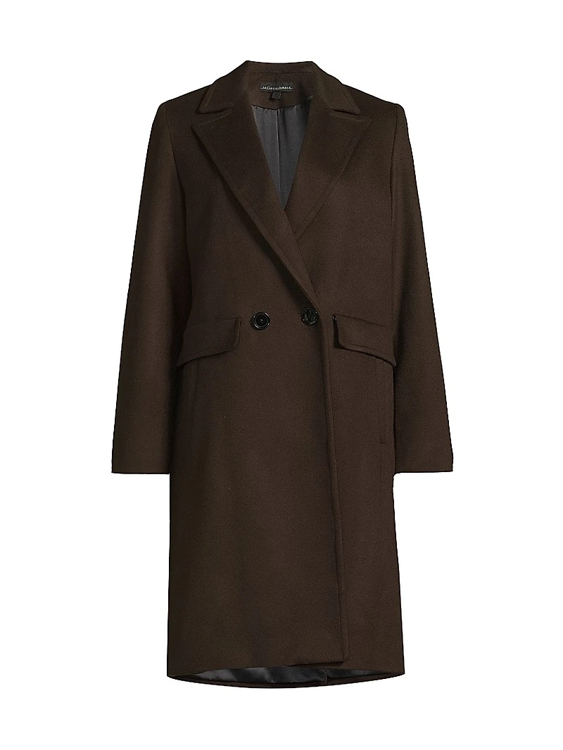 Double Breasted Wool-Cashmere Coat