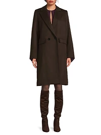 Double Breasted Wool-Cashmere Coat