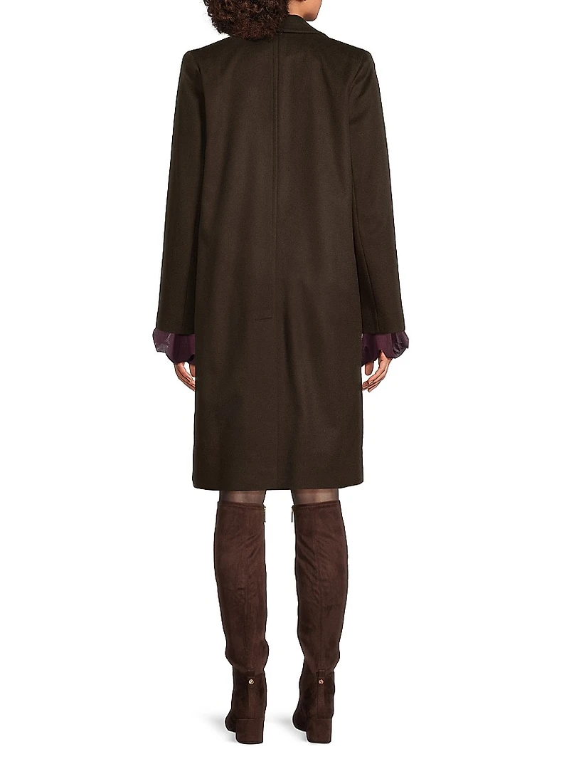 Double Breasted Wool-Cashmere Coat