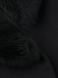 Toscana Shearling Trim Coat