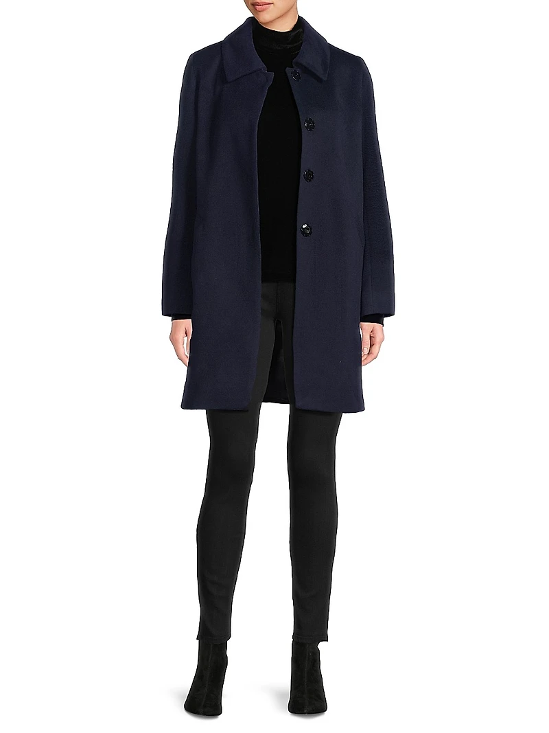Wool-Cashmere Car Coat