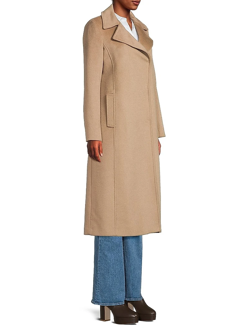 Notch Lapel Baby Camel Hair Coat