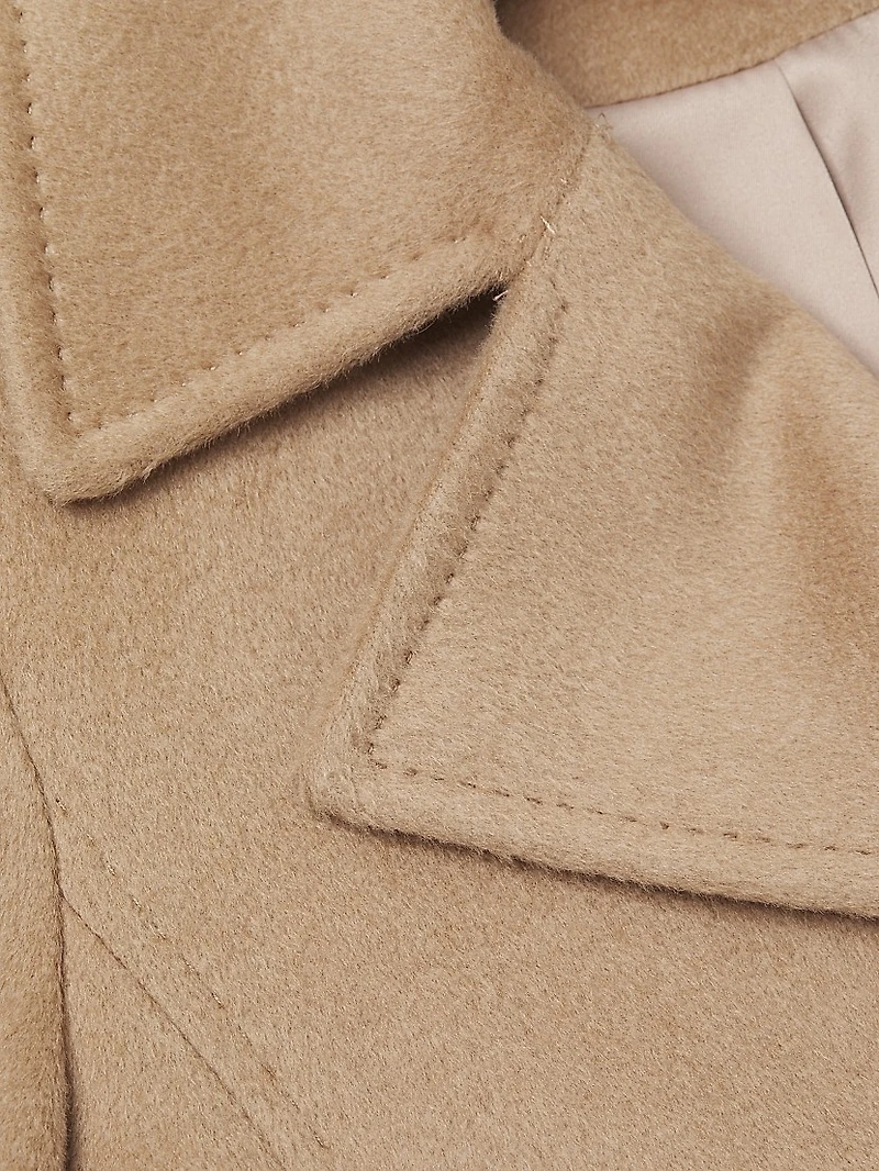 Notch Lapel Baby Camel Hair Coat