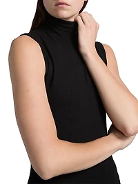 Lauren Sleeveless Turtleneck Top