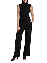 Lauren Sleeveless Turtleneck Top