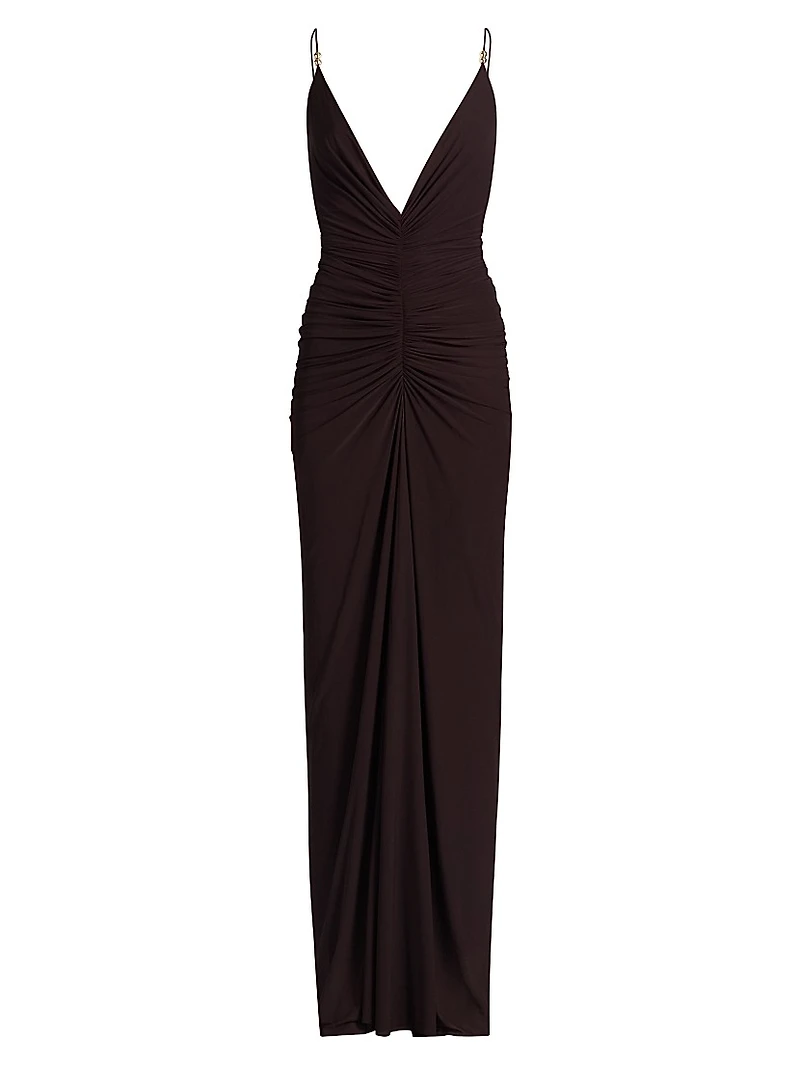 Anya Ruched Maxi Dress