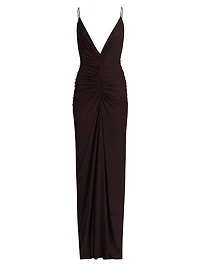 Anya Ruched Maxi Dress