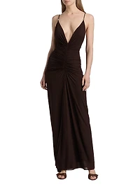 Anya Ruched Maxi Dress