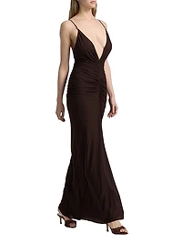 Anya Ruched Maxi Dress