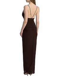 Anya Ruched Maxi Dress