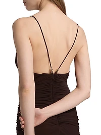 Anya Ruched Maxi Dress