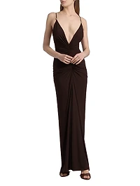 Anya Ruched Maxi Dress