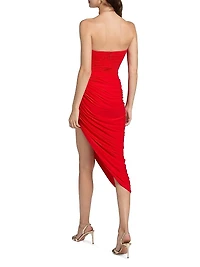 Cerva Draped Cocktail Dress