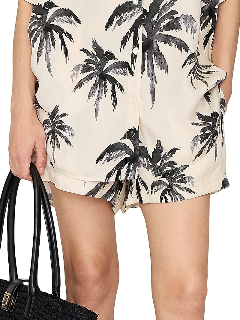 Kam Palm Print Shorts
