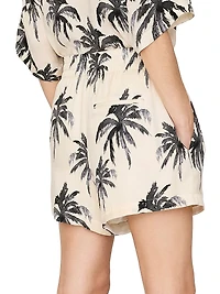 Kam Palm Print Shorts