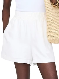 Kam Linen-Blend Shorts