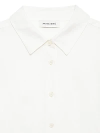 Coco Linen-Blend Boxy-Fit Shirt