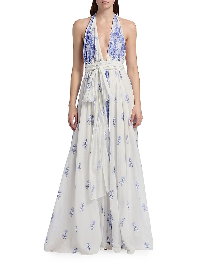 Lilah Halterneck Maxi Dress