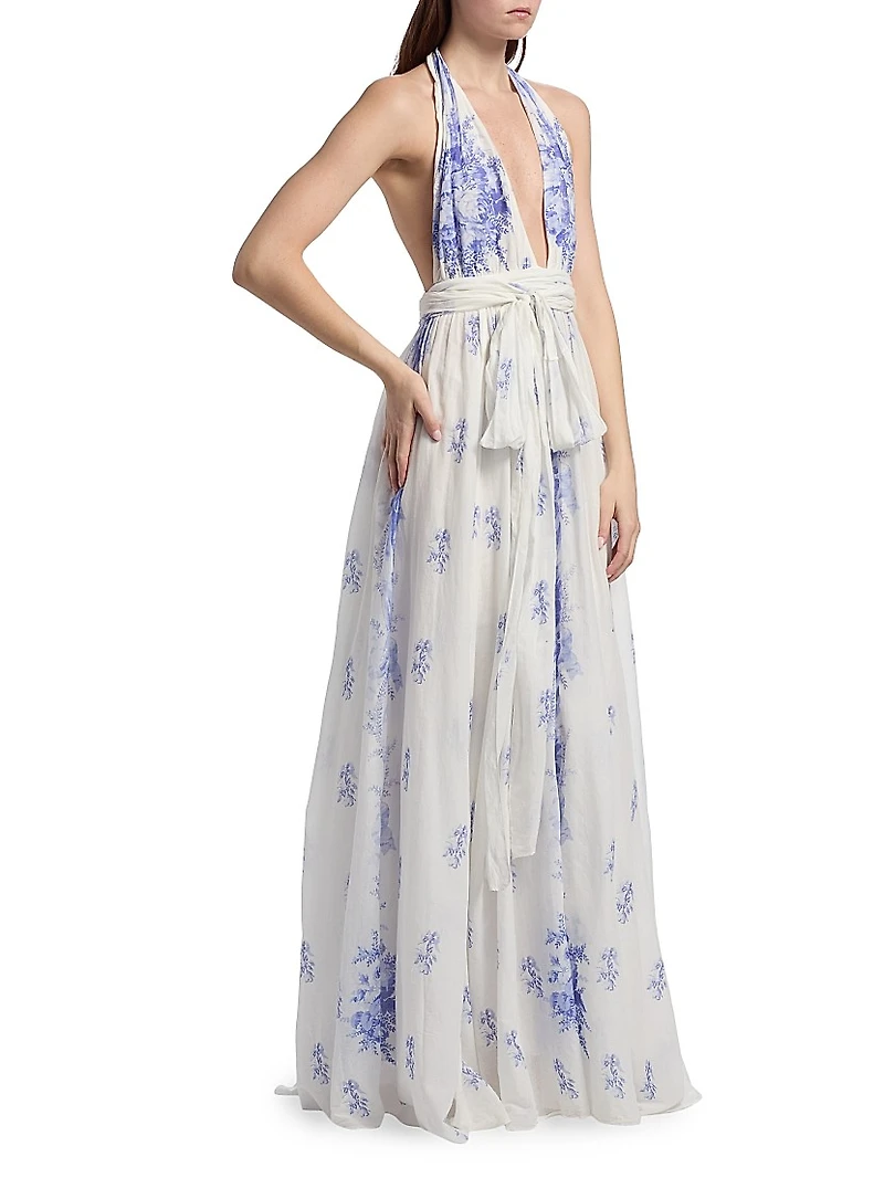 Lilah Halterneck Maxi Dress