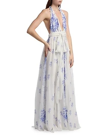 Lilah Halterneck Maxi Dress