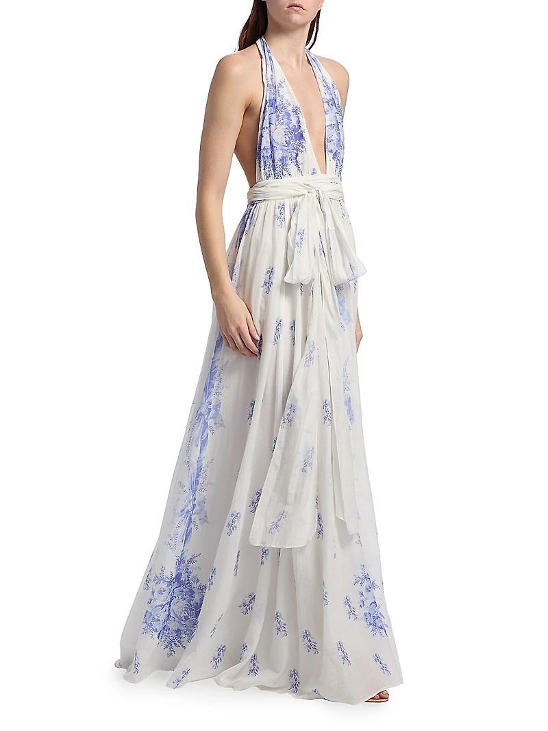 Lilah Halterneck Maxi Dress