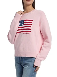 Ty Flag Knit Crewneck Sweater