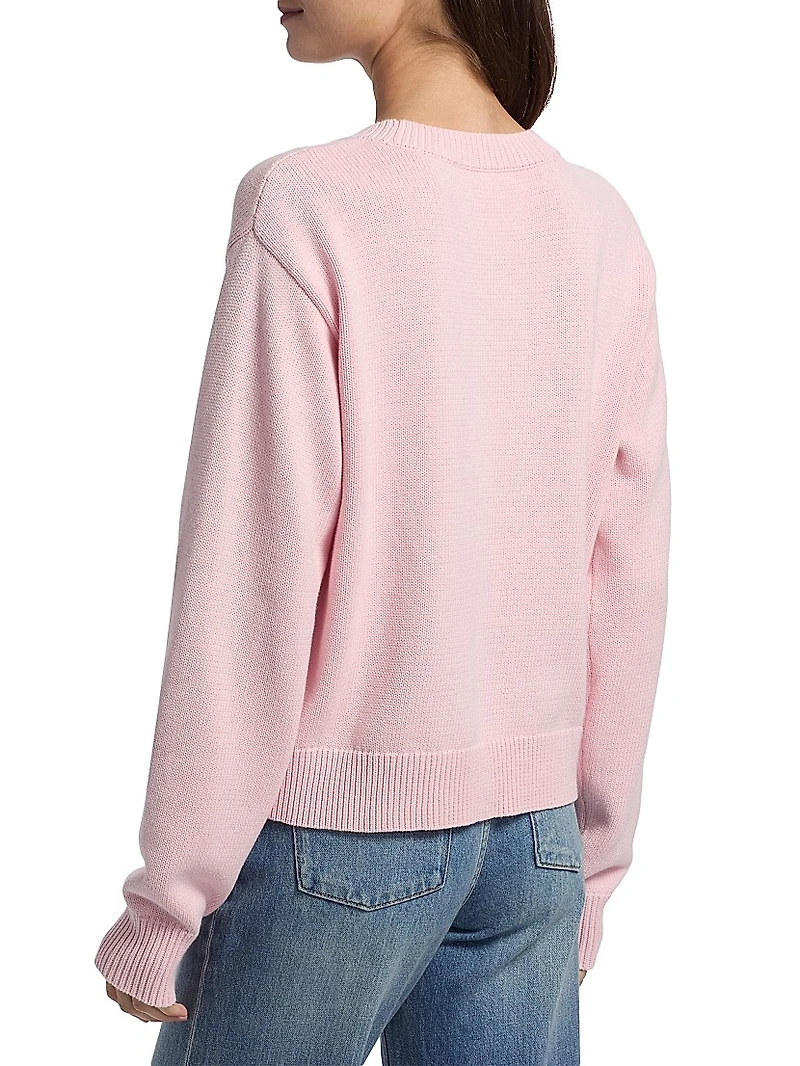 Ty Flag Knit Crewneck Sweater