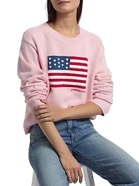 Ty Flag Knit Crewneck Sweater