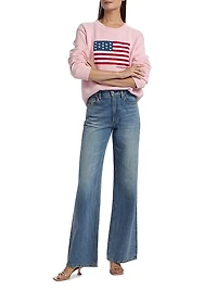 Ty Flag Knit Crewneck Sweater