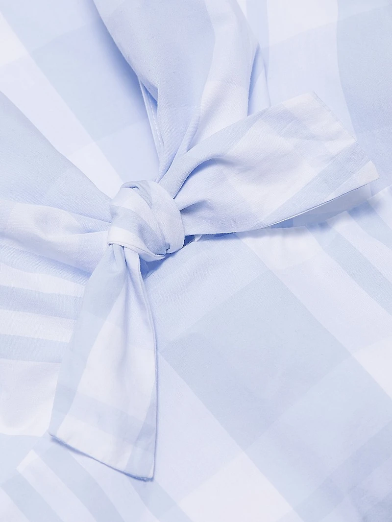 Brynnie Plaid Cotton Minidress