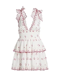 Soira Cherry Print Minidress