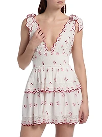 Soira Cherry Print Minidress