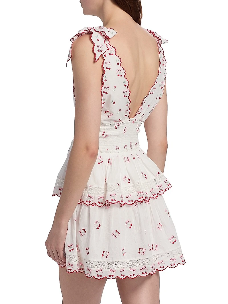 Soira Cherry Print Minidress
