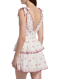 Soira Cherry Print Minidress